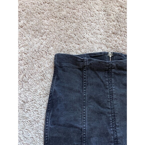 Free People Modern Femme Denim Skirt in Washed Black Size US 4 - Picture 2 of 5